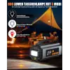 Pro Akü Takviye Şarj Cihazı 10000 Mah Akü Takviye Cihazı Akü Şarj Cihazı Lastik Şişirme Pompası 4in1 Jump Starter