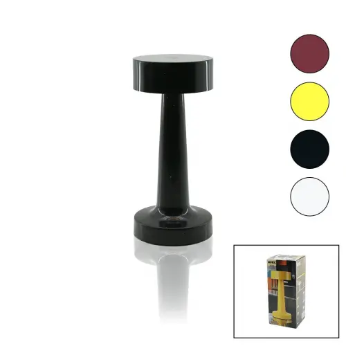 Avec Av-332 ( Yuvarlak & Plastik ) Mantar Masa Lambası ( Donmantik & Renkli )( Type-c Şarjlı ) ( 3 Fonksiyonlu ) ( 3w & 24led )*60