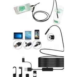 10mt Lens 5.5mm Işıklı Endeskop Boroskop Yılan Kamera