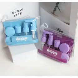 6 Parça Renkli Kapaklı Seyahat İçin Boş Şişe Seti