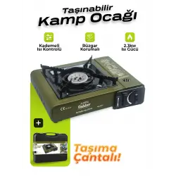 AUHMA OUTDOOR RB-KF01 ( 2.3KW ) ( RENKLİ ) TEKLİ PORTATİF KAMP OCAK ( PLASTİK ÇANTALI )*6