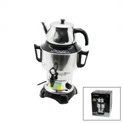 ARMAĞAN AKS-1001 KLASİK ÇAY SETİ & ELEKTRİKLİ SEMAVER ( 3.5LT & TEK MUSLUK ) ( 1100W ) ( 5A ) ( GİZLİ REZİSTANS )*4