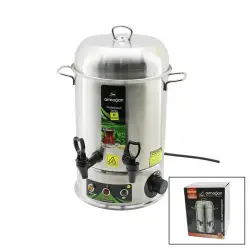 ARMAĞAN ÇAY OTOMATI (80 BARDAK) ( ELEKTRİKLİ ) SEMAVER ÇAY MAKİNESİ ( ÇİFT MUSLUK ) ( 8LT ) ( 1500W ) ( 6.8A )*2