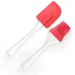 BAYSA-210 ( 2PCS SET ) ( BÜYÜK BOY ) SİLİKON YUMURTA FIRÇASI & SPATULA*10X36