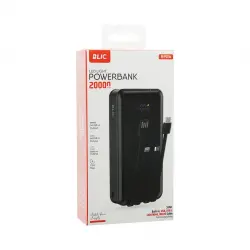 BLİC BPB-6 ( 20.000mAh ) ( 3İN1=USB-A & USB-C LIGHTNING & MICRO ÇIKIŞ ) POWERBANK ( DİJİTAL ŞARJ GÖSTERGESİ ) ( 2.1A )*40