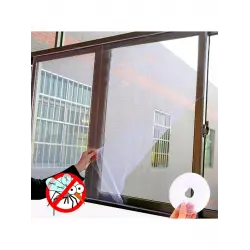 Egonex Cırt Bantlı Yapışkanlı 100Cm X 150Cm Kesilebilir Pencere Sinekliği