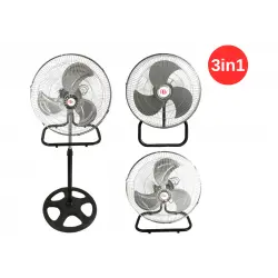 Fiev FSV18 (18) 45 cm 130 W 230 V Monofaze 3in1 Ayaklı-Duvar-Masa Tipi Vantilatör