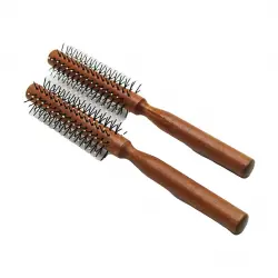 GOLDEN ANGEL GLD-FR118 ( BONCUKLU ) FÖN SAÇ FIRÇASI & TARAK ( AHŞAP SAPLI= SADE & RENKLİ )*12X60