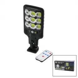 Hİ SHEEN SOLAR INDUCTION HS-8037-B (9 LED) (SOLAR & KUMANDALI) (SENSÖRLÜ) BAHÇE KAMP LAMBASI (18650 & 1200mA)*80