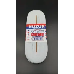 HUZUR ( BEYAZ & 2CM ) PAÇA LASTİK YASSI GENİŞ 10MT*50
