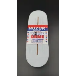 HUZUR ( BEYAZ & 3CM ) PAÇA LASTİK YASSI GENİŞ 10MT.*30