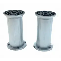 İBİCO ( 90-2803-12-12 ) ( 12CM X 51MM ) ( GRİ PLASTİK AYARLANABİLİR ) KOLTUK BAZA AYAK*10X12