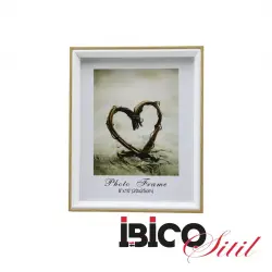 İBİCO İ12-033 ( 8X10 20X25CM ) ( KALIN & LUX BAMBU & ÇİFT RENK ÇERÇEVE ) AHŞAP RESİM ÇERÇEVESİ*36=K