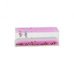 İBİCO İ12-062 (PEMBE SU) (HAYVAN & YILDIZ) (D.GEN MİKA) YÜZEN BATMAYAN (DEKORATİF BİBLO AKVARYUM)(4.7X13.6X4.5CM)*72