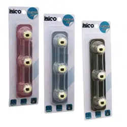 İBİCO İ17-005 ( 3 KOLLU= GOLD & NOKTALI TOP ) YAPIŞKANLI PLS.ASKI ( MİKA KRİSTAL ŞEFFAF RENKLİ TABAN ) ( 3.5KG.TAŞIMA )*12X14