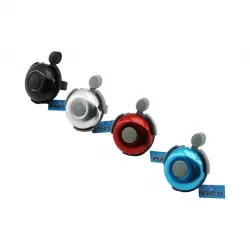 İBİCO İ18-018 ( CIRCIR ) ( YUVARLAK & RENKLİ KROM KAPAK ) BİSİKLET ZİLİ ( PLASTİK TABAN & ZİL KOLU & TUTACAK )*20X10