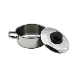 İBİCO K22-011 ( 14CM ) ( METAL KAPAK ) ( MİNİ)  ÇELİK TENCERE*50