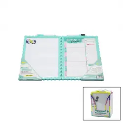 İBİCO NEW MAGNETİC WHİTEBOARD JL-115 ( 21.5X28CM ) (KÜÇÜK) MANYETİK YAZI TAHTASI (ÇİFT TARAFLI) (RENKLİ ÇERÇEVE)*12X10