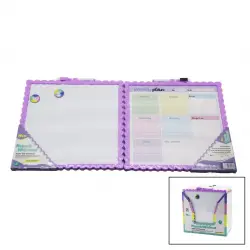 İBİCO NEW MAGNETİC WHİTEBOARD JL-116 ( 29X29CM ) (ORTA) MANYETİK YAZI TAHTASI (ÇİFT TARAFLI) (RENKLİ ÇERÇEVE)*12X8