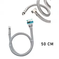 KINETEX KTX-2874 FLEX ( KUĞU & LAVABO ) HORTUM 50CM.DİŞİ-ERKEK*10X20