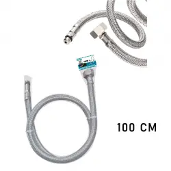 KINETEX KTX-2878 FLEX ( KUĞU & LAVABO ) HORTUM 100CM.DİŞİ-ERKEK*10X10