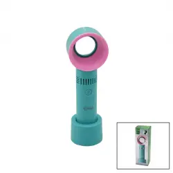 KİWİ KFAN-7610 ( TAŞINABİLİR ) EL FANI ( GİZLİ PERVANELİ ) ( USB ŞARJLI ) ( MASA ÜSTÜ KULLANIM APARATLI ) ( 3 KADEME HIZ )*30