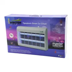 MASTER MTR-2X15(Y) ( YAPIŞKANLI ) SİNEK ÖLDÜRÜCÜ CIZ CİHAZI MAKİNE (30W) (2PCS LED FLORESAN) (100M2 ETKİLİ) (47.5X9.5X29CM)*4