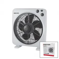 MASTER MTR-F620 (12 İNÇ) ( KUTU FAN ) VANTİLATÖR ( 3 KADEME HIZ ) ( 5 PLASTİK KANAT) ( 40W ) ( 60DK.ZAMAN AYARLI )*5