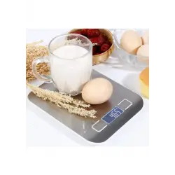 Metal Dijital Mutfak Terazisi Hassas Tartı 5 Kg Crown