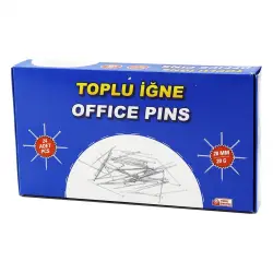 OFFICE PINS ALC AT-001 ( 100PCS ) ( TOPLU ) İĞNE ( OFİS & TERZİ & TAKI İĞNESİ ) ( 28MM / 20GR )*24X60