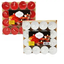 ONTON-36 ( 16PCS ) ( RENKLİ ) ( YUVARLAK ) TEA LİGHT MUM*96