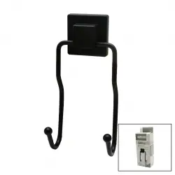 ORSA-901 ( SİYAH & 2Lİ METAL ) SARKIK ASKI ( KARE GÜÇLÜ YAPIŞKANLI ) ( 8X9X19CM)*12