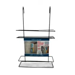 ORSA-973 ( 2 KATLI ) ( SİYAH ) DUŞ KABİN RAFI ( ASKILIKLI SEYYAR KULLANIM )*4=K