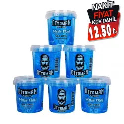 OTTOMAN KASIRGA ( 150ML ) ( MAVİ ) ( ISLAK SERT ) SAÇ JÖLESİ*6X16