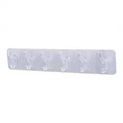 PABLITO HOME PBT-117 (6 KOLLU=5.8CM) MİKA KRİSTAL PLS.ASKI (ŞEFFAF PVC YAPIŞKANLI) (2-3 KG.TAŞIMA KAPASİTE) (6.2X34CM )*30X8
