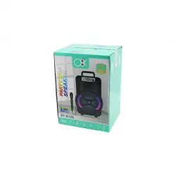 PLATOON BT-8105 ( 8 ) SPEAKER MİKROFONLU IŞIKLI HOPARLÖR (2400mAh) ( BLUETOOTH ) ( USB & AUX & TF & BLUETOOHT & DC 5V )*12