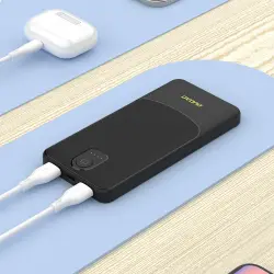 Powerbank Dudao K10 10000mAh 2.4A 2 x USB-A - Siyah