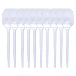 PRATİKON PR-1142 ( ŞEFFAF ) PLASTİK KAŞIK ( 10PCS )*50=K