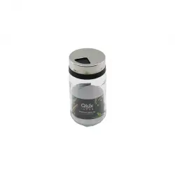 QLUX C-00302 PREMİUM SPİCE JAR (380CC) (CAM) BAHARATLIK & TUZLUK (KROM KAPLAMA PLASTİK KAPAK) (3 DÖKÜM AYARLI)*20=K