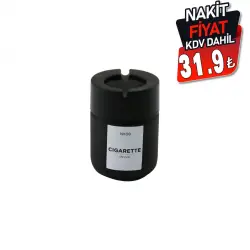 QLUX C-00549 ( 212CC ) ( SİYAH CAM ) KÜLLÜK ( SİYAH PLASTİK KAPAK ) ( ( NO-08 CIGARETTE & KÜL TABLASI )*20=K                             q5