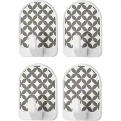 QLUX L-00609 ( 4PCS ) ( KUBBE ) ( PANO ) PLASTİK ASKI ( YAPIŞKANLI MONTAJ )*50