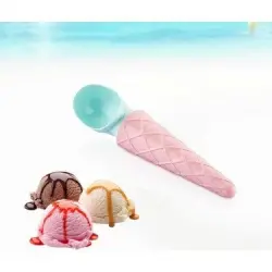 QLUX L-613 ( RENKLİ PLASTİK ) DONDURMA & KORNET KAŞIK*24X2