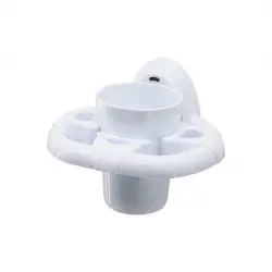 QLUX L-617 DECO DİŞ FIRÇALIK  ( BEYAZ PLASTİK ) ( YAPIŞKANLI & DUVARA MONTE )*24