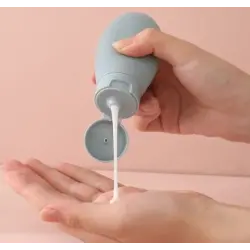 Seyahat Tipi Doldurulabilir Krem Şampuan Kutusu 3 lü Set