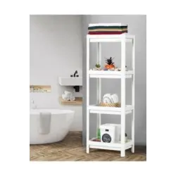 SHELF UNİT MAGGİE OMBEG OM-1016-0530-0251 ( 4 ( ÇUKUR ) RAFLI & BEYAZ ) ( DİKDÖRTGEN ) RAF ÜNİTESİ PLASTİK*6