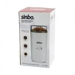 SİNBO SCM-2980 KAHVE & BAHARAT ÖĞÜTÜCÜ MAKİNE ( 2 BIÇAKLI ÇELİK ÖĞÜTME HAZNESİ ) (70GR ÖĞÜTME) (AC MOTOR=180W)*6