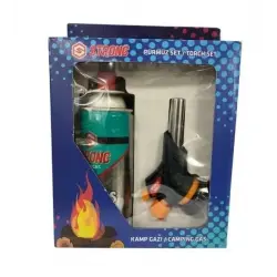 Strong Kamp Gazı Seti Bütan Propan Kamp Ocak Pürmüz Seti 1300 Derece