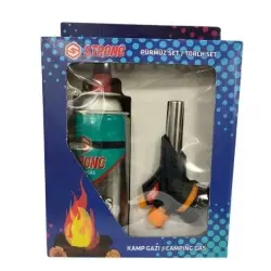 Strong Kamp Gazı Seti Bütan Propan Kamp Ocak Pürmüz Seti 1300 Derece