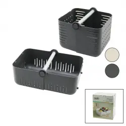 SUN FLİPP SD-7400 (2İN1 KULLANIM=YATAY & DİKEY) ÇOK AMAÇLI KATLANIR PLS.SEPET (METAL TAŞIMA KULP) (22X16.5CM & 12X31CM)*12=K