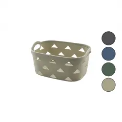 SUNPLAST SD-5003 ( NO-3 ) ( 3.8LT ) ÇOK AMAÇLI SEPET ( DERİ GÖRÜNÜM DESENLİ ) (RENKLİ PLASTİK) (ÇİFT DAHİLİ KULP)*36=K